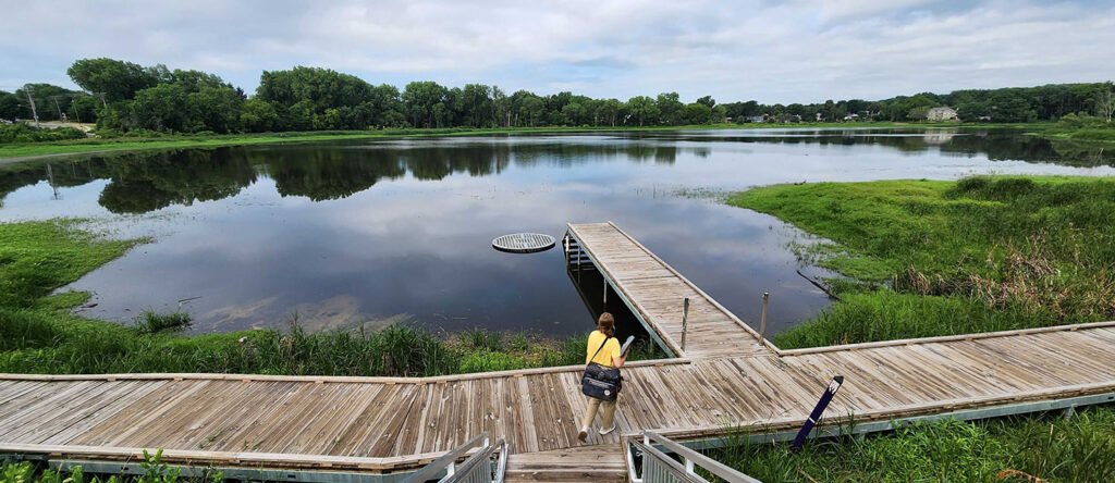 Conducting hands-on research gave Avery Leigh, a student at Knox College-Galesburg in Illinois, a new appreciation for the ponds near her hometown of Sauk City, Wisc.