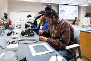 Summer research scholars conducted several lab activities.